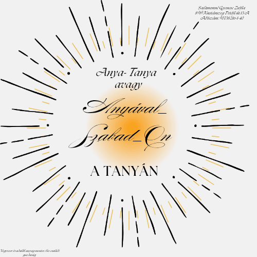 Anyával SzabadOn a Tanyán borítókép