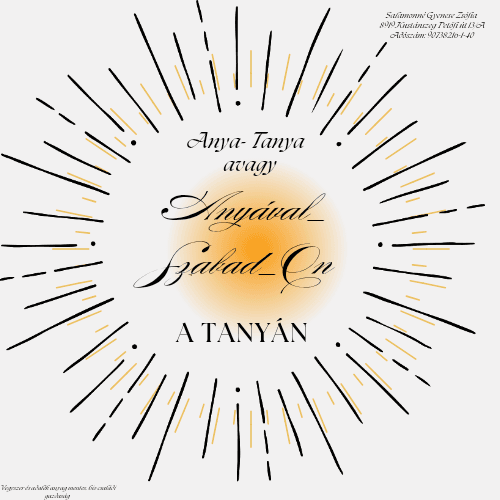 Anyával SzabadOn a Tanyán cover